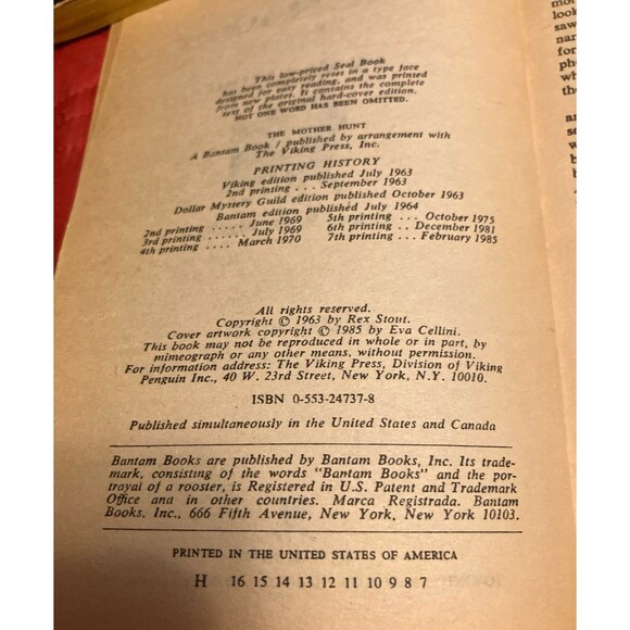 NERO WOLFE 3 Paperback Books Lot by Rex Stout Collection - Picture 3 of 7